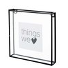 Photo Frame Metal Black 20x20x3.5cm