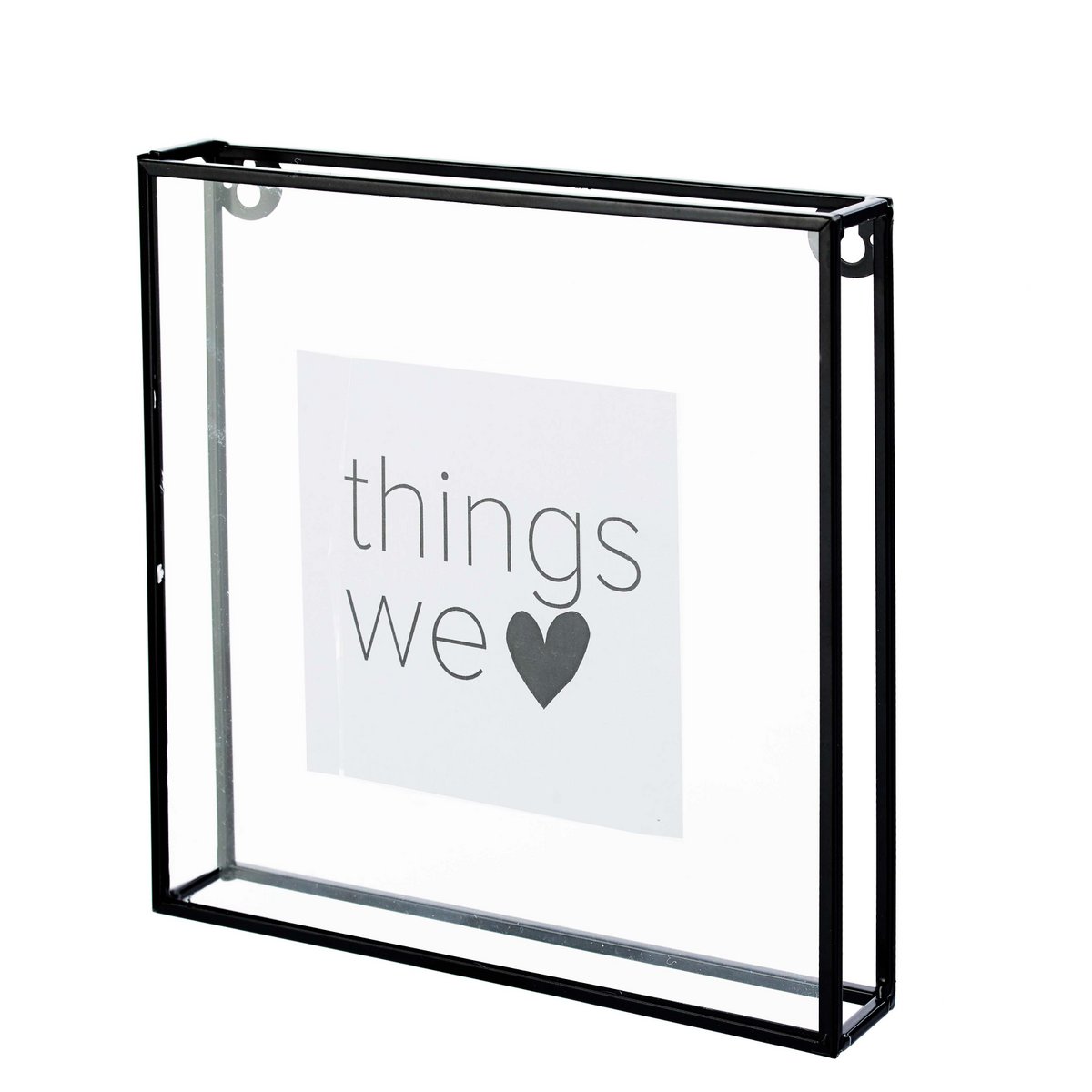 Photo Frame Metal Black 20x20x3.5cm