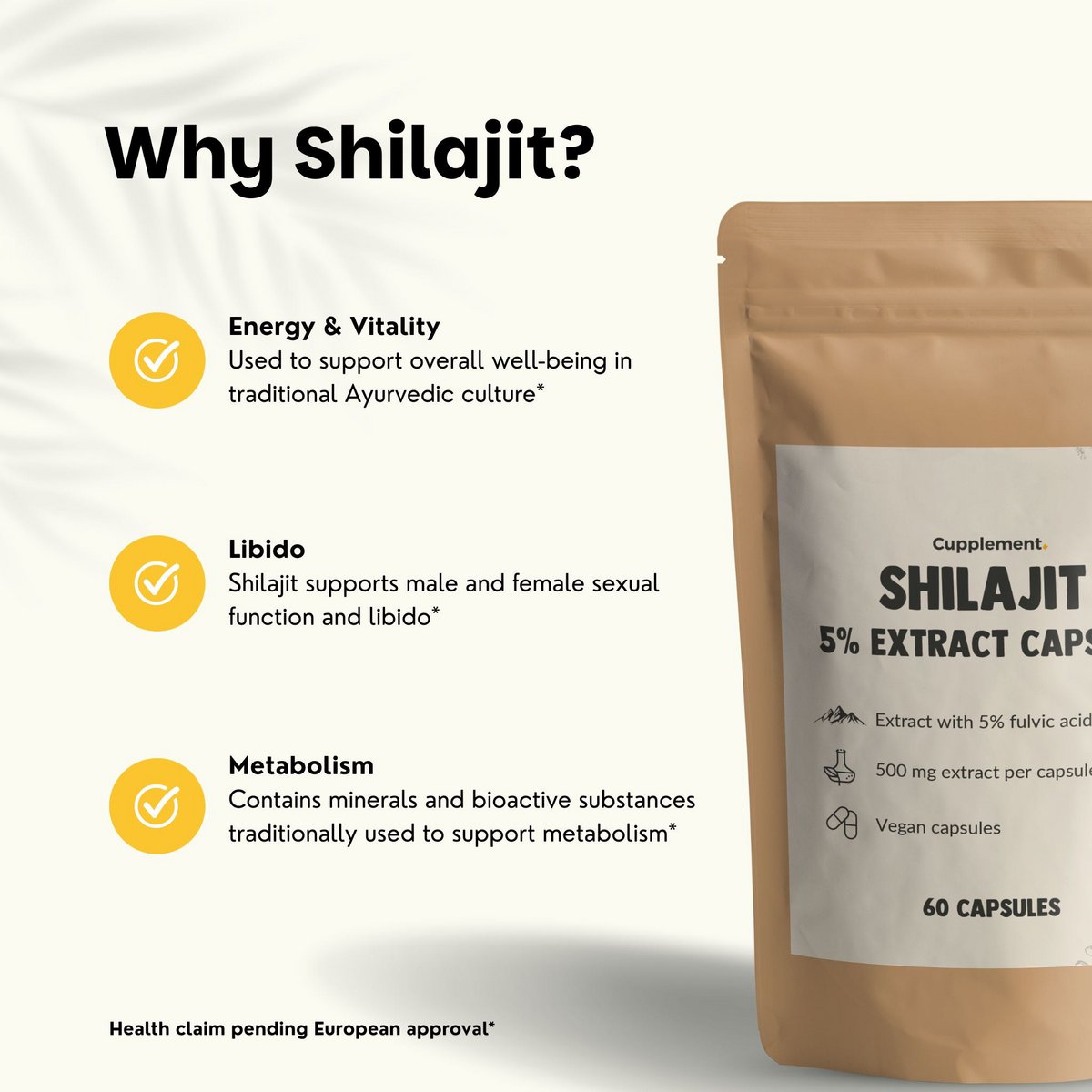 Estratto di Shilajit (5%) Capsule 500 mg - 60 Capsule