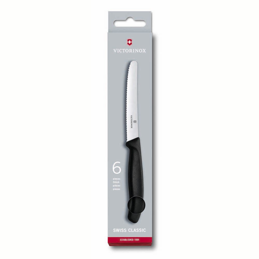 Couteaux de table Victorinox dentelés pack de 6.