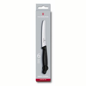 Victorinox Tafelmesser mit Wellenschliff, 6 Stück.
