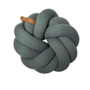 Blossom knot cushion, grey