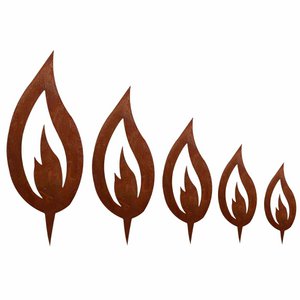 Edelrost Metall Flamme