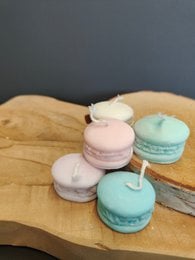 Set candele macarons - Set candele macarons da 5