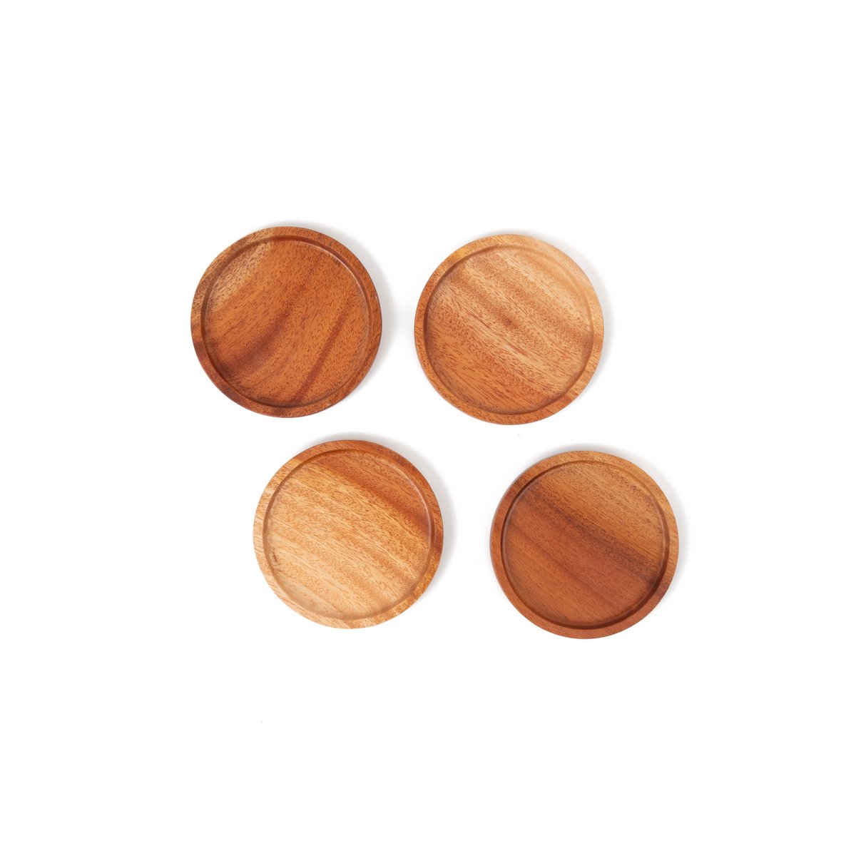 Handmade Coaster  Ø9 cm - Eco-friendly - Khaya Wood