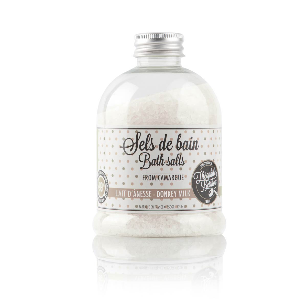 Sole do kąpieli Camargue. Perfumowane ośle mleko. 350g