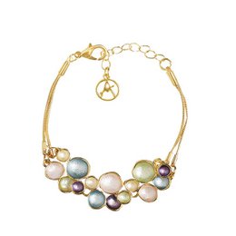 Emaljede bobler armbånd