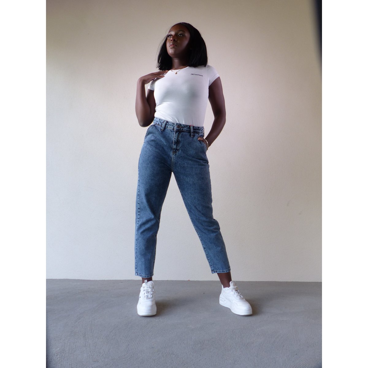 Jean Mom femme -  Taille haute -  mom 80s revisité