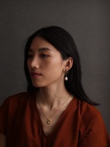 Hanger ketting | Tam Tara Mantra gegraveerd groen goud