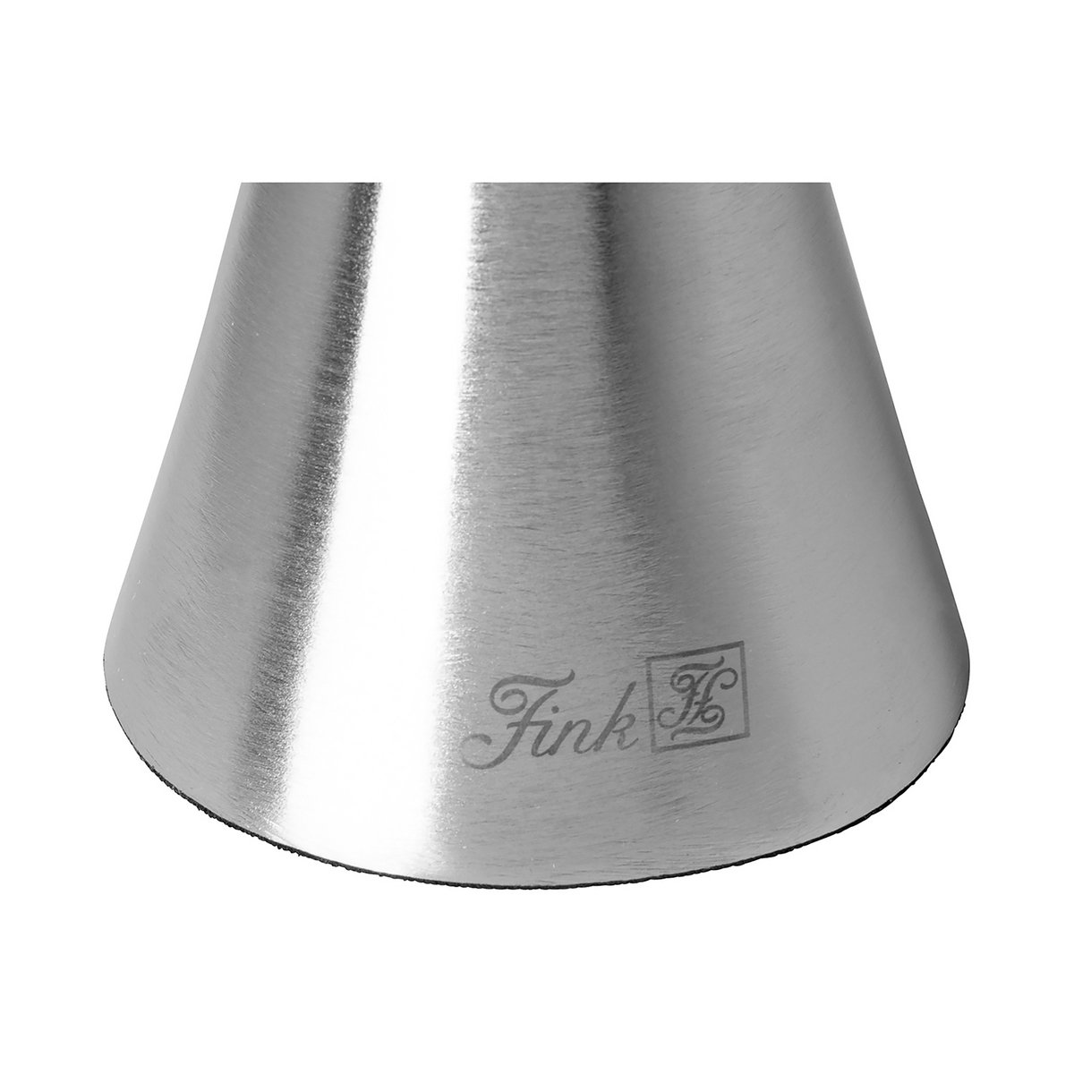 Świecznik LADY aluminium niklowany srebrny matowy Ø 7 cm wys. 23 cm
