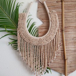 Houten kralenketting