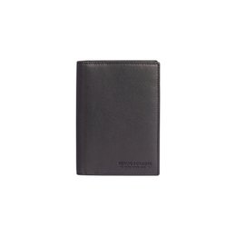 RB10722A | Dokumenten-/Reisepasshülle aus echtem Vollnarbenleder mit leichter Narbung. Schwarze Farbe. Maße geschlossen: 10 x 14 x 1 cm