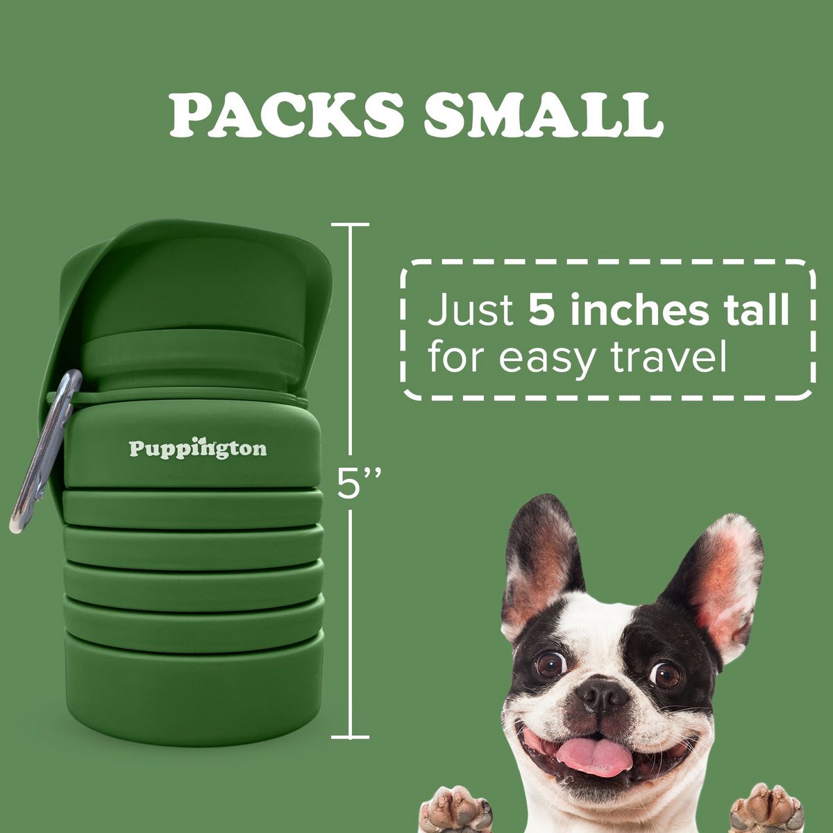 Bouteilles d'eau pliables pour chiens - 6 PAQUETS