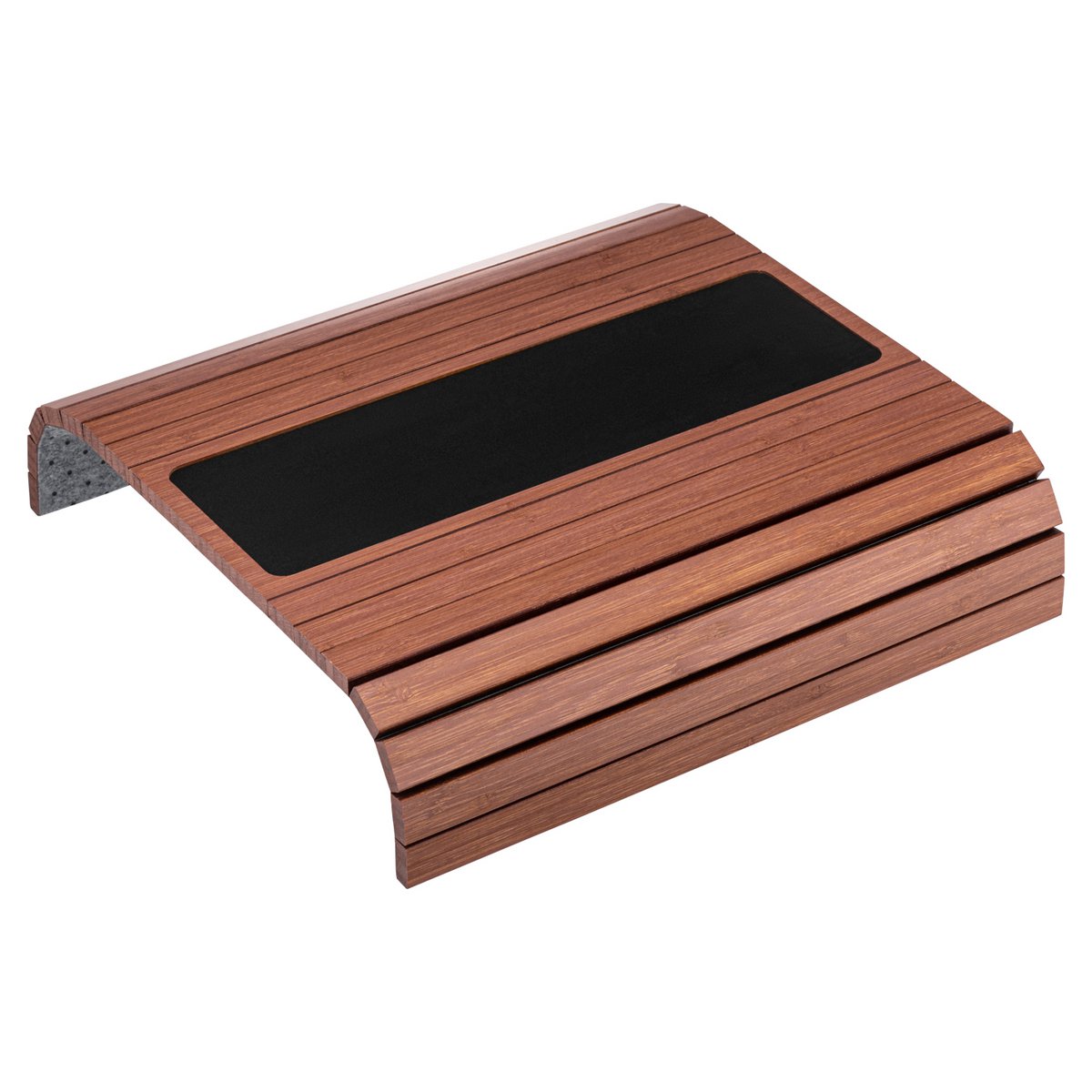 Bambus-Sofa-Armablage, dunkle Kirsche