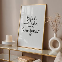 Poster: Sei frech und wild und wunderbar