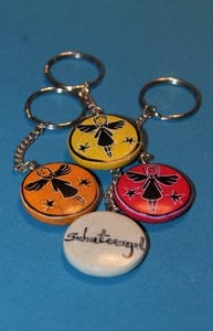 108 Keychain Guardian Angel - Bacon Stone (alleen verkrijgbaar in wit)