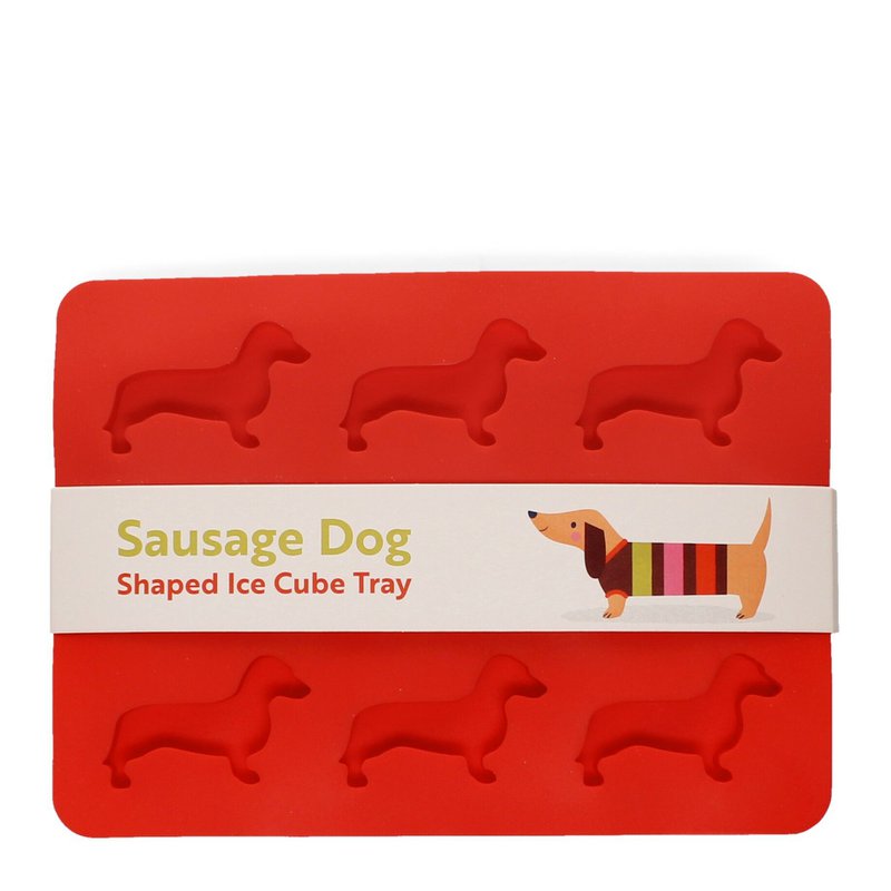 Vassoio per cubo di ghiaccio in silicone - cane salsiccia