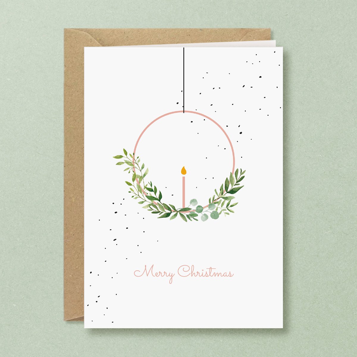 Christmas card | Wreath Circle