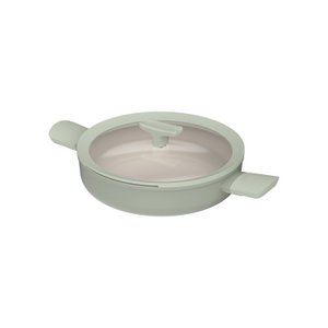 LEO Sauté pan non-stick with double handle and lid Balance Sage 26cm
