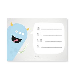 "Monster Party" invitation set
