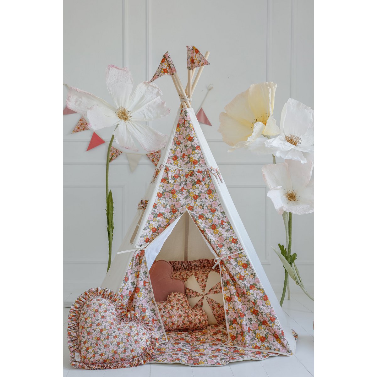 Tipi- en mattenset “Groene tuin”