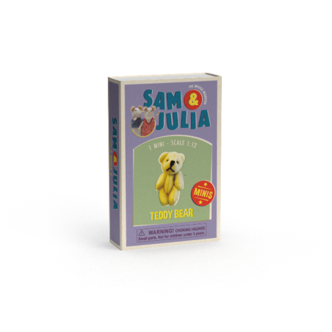 Minis - Teddy bear - scale 1:12 - Sam & Julia - The Mouse House
