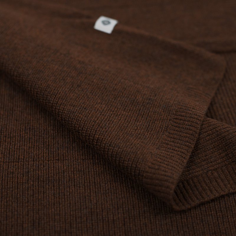 Coperta per neonati in lana / Coperta per bambini lavorata a maglia - Lana Merino - Bruna