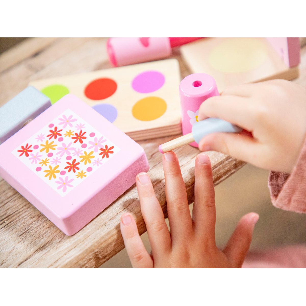 Houten Make-up Speelgoed Set