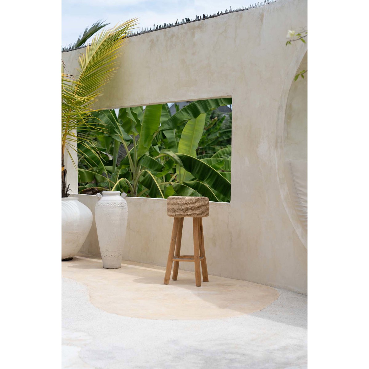 The Raffia Bar Stool