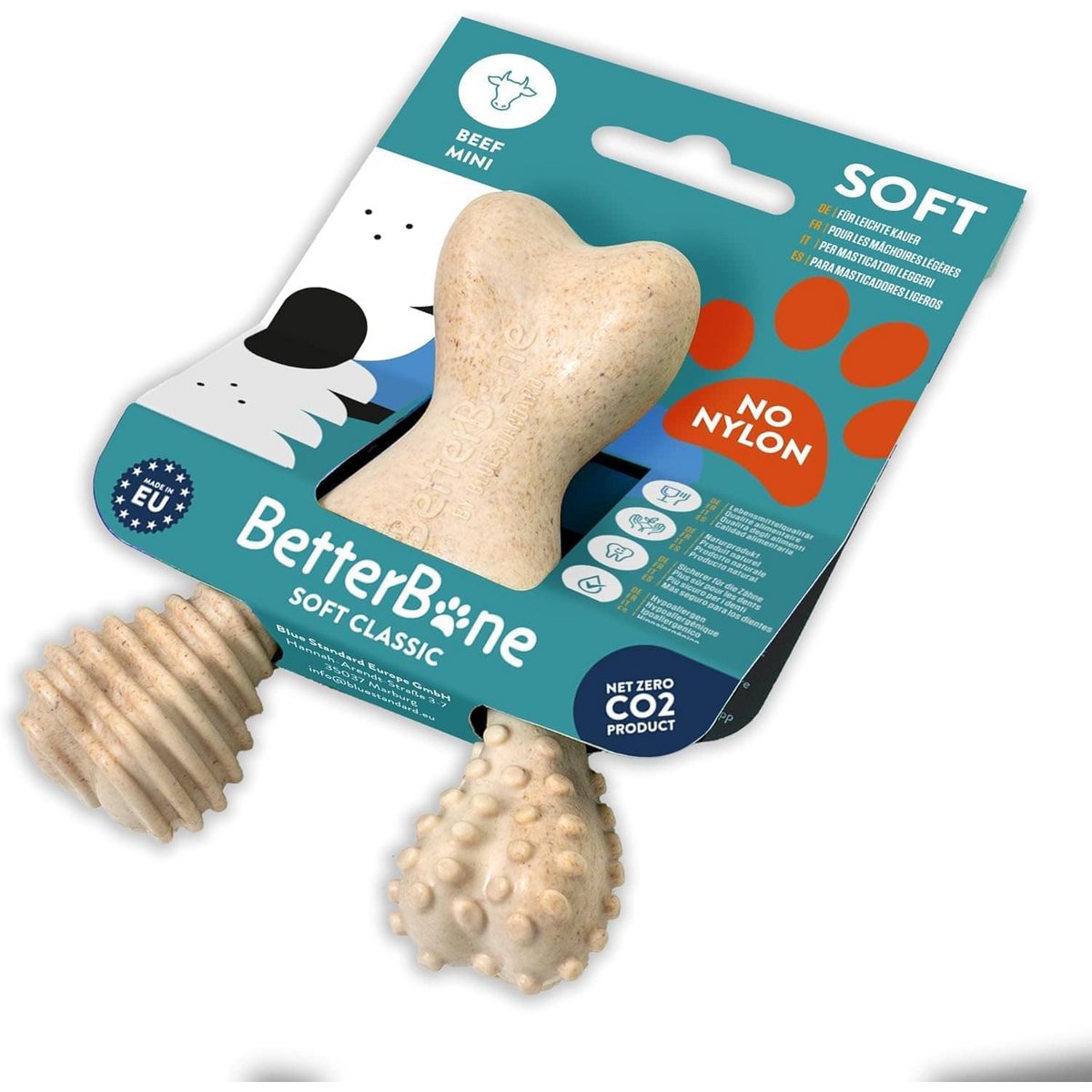 Betterbone Dogs masticando huesos - mini carne de res suave (sin nylon, CO2 hecho neutralmente en Europa)