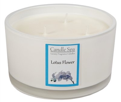 Candle Spa Luxus 3-Docht Kerze - Lotusblume
