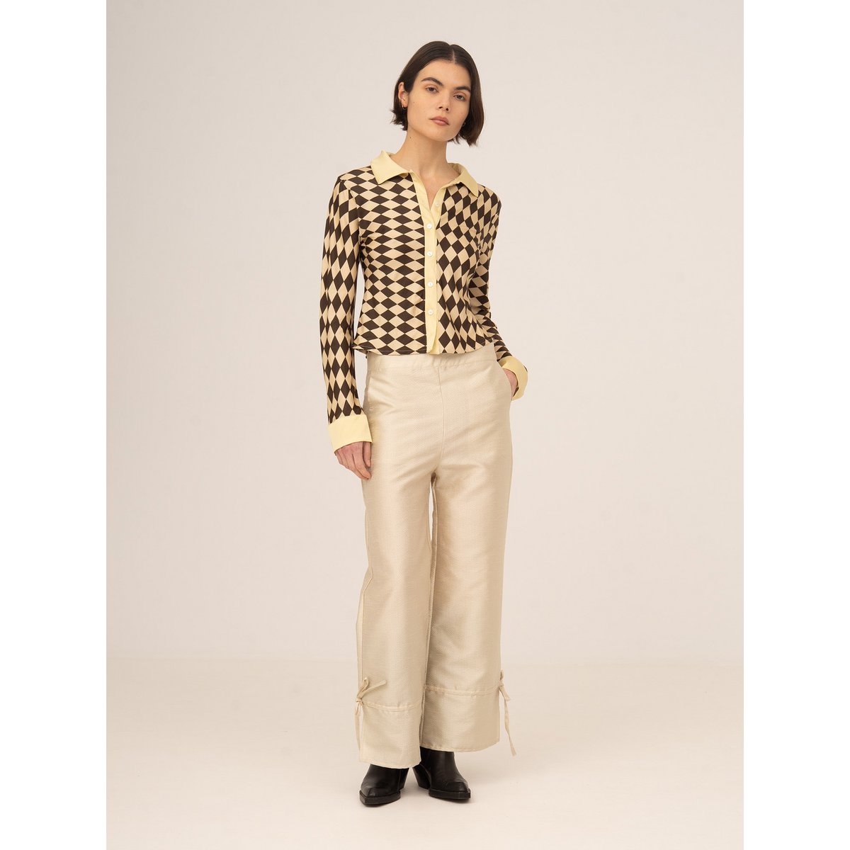 Clown Cream Sparkle Pants