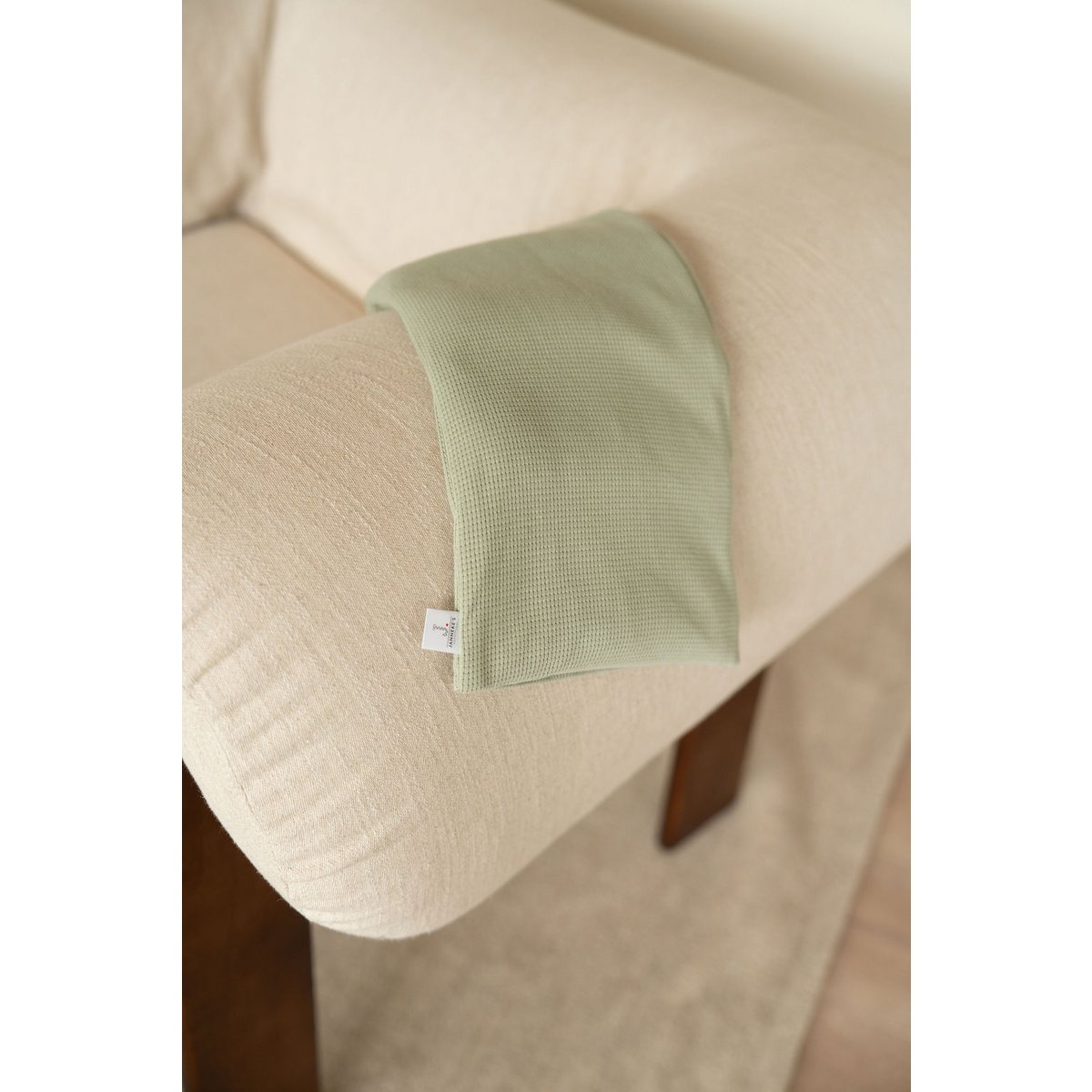 Heat scarf dusty green | 70cm | organic linseed