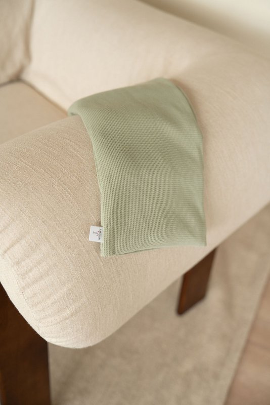 Heat scarf dusty green | 70cm | organic linseed