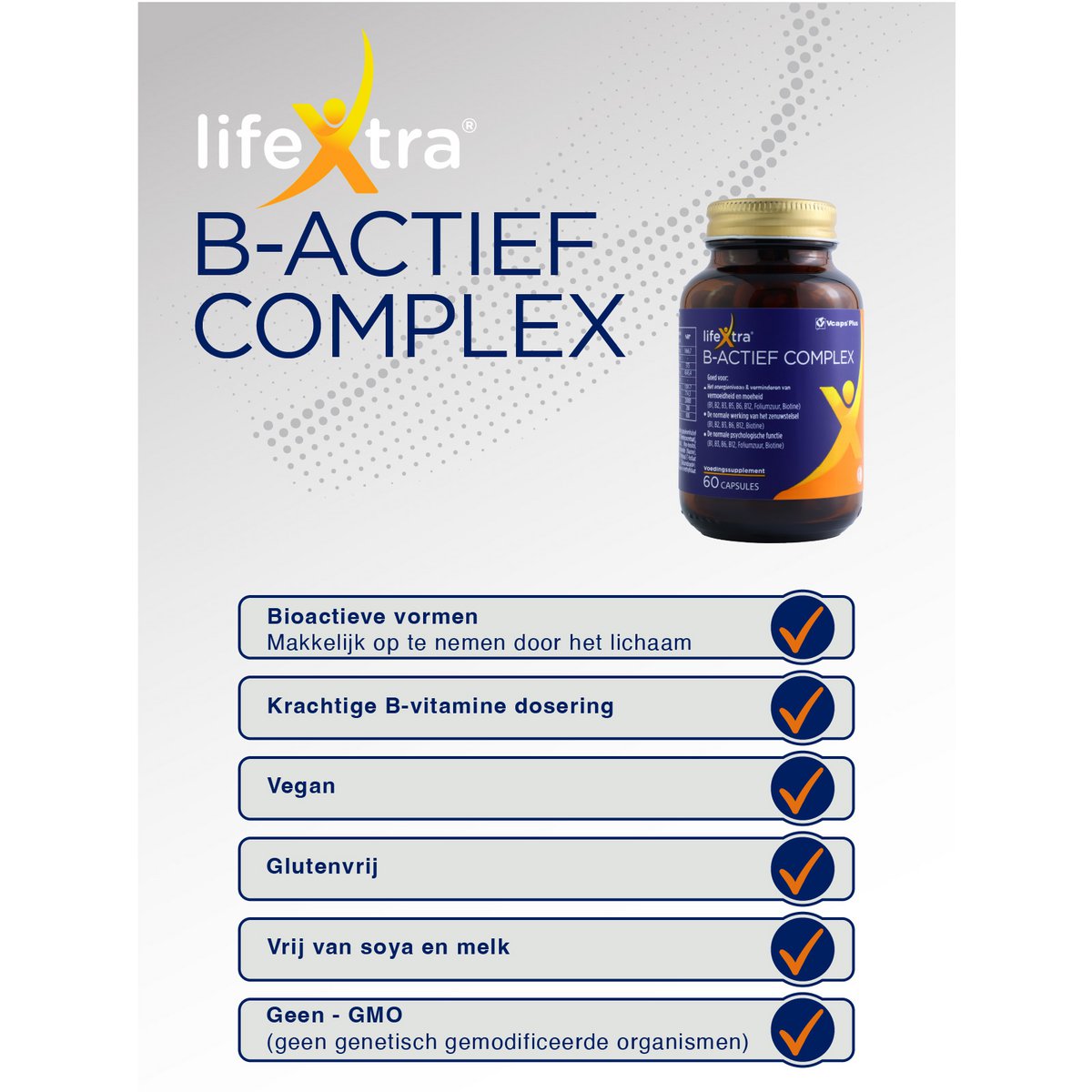 Complejo LifeXtra B-Activo | Suplemento de complejo de vitamina B
