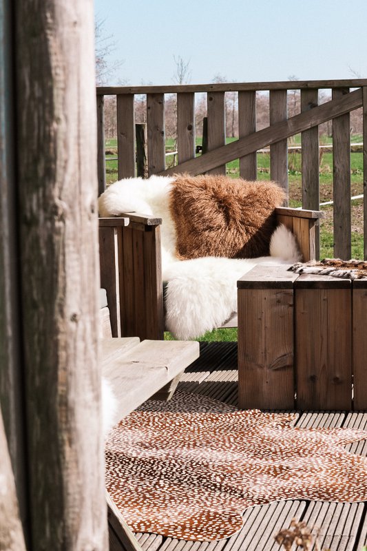 Tibet sheepskin cushion | 15 colors | 45x45cm