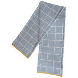 Todden Grey Jacquard-Überwurf – weiche gebürstete Baumwolle
