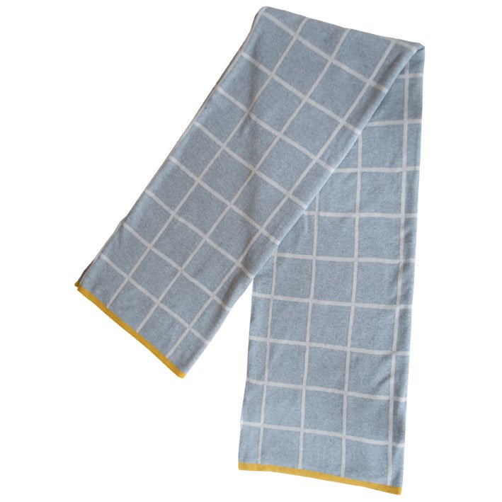 Todden Grey Jacquard-Überwurf – weiche gebürstete Baumwolle