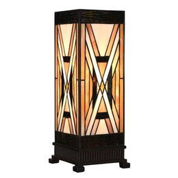 Tiffany Table Lamp 17x17x44 cm brunt glas