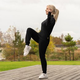Pantalon de survêtement Jogger pour femme 250 g/m² Noir