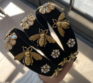 Bee headband | Met gouden details