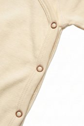 Woolen box suit / crawler - merino wool - natural