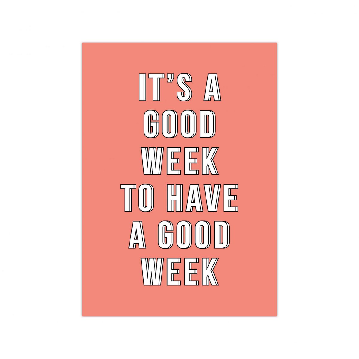 Have a good week card, per 5 pieces