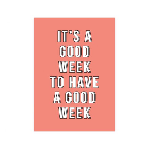 Have a good week card, per 5 pieces