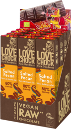 80% chocolate with pecan & sea salt - Organic, raw, plant-based and sustainable