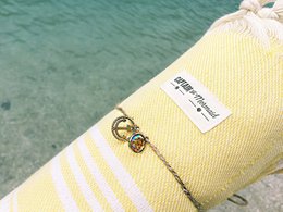 Fouta 100% Coton Jaune 170x100