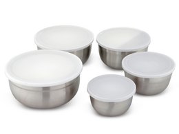 Kitchen bowl set 5 made of stainless steel incl. Lid