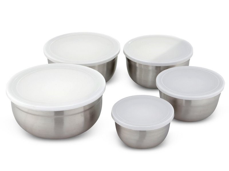 Kitchen bowl set 5 made of stainless steel incl. Lid
