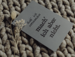 Stamped Postcard "Hab ich verstanden"