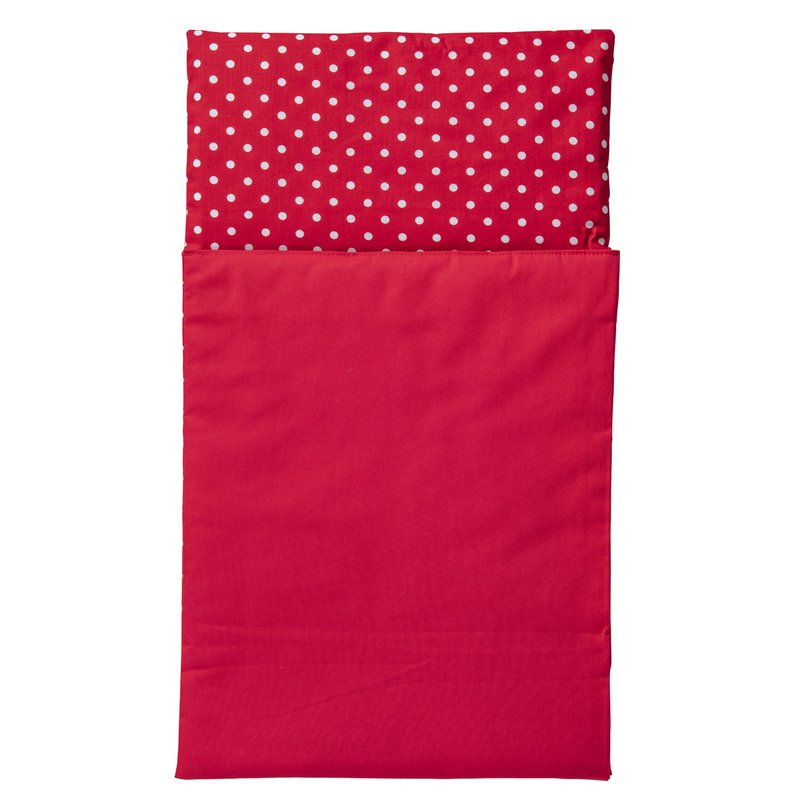 Van Dijk Toys Comforter - Rød med hvide prikker